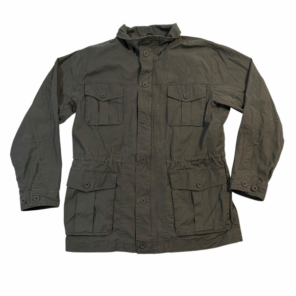 L.L. Bean Other - L.L. Bean Jacket Mens Green Field Coat Military Style Tactical Utility Medium
